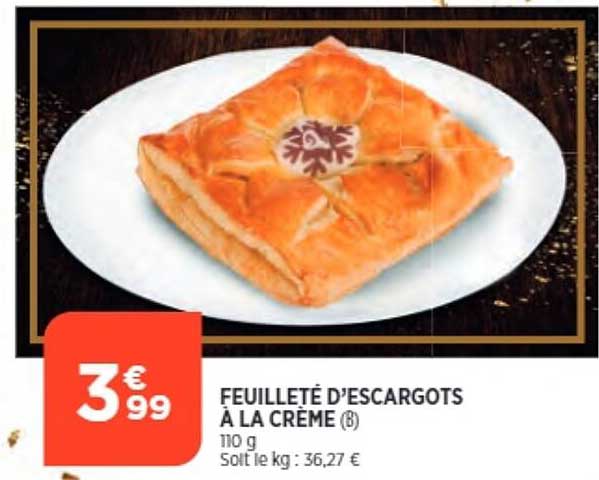 feuilleté d'escargots à la crème