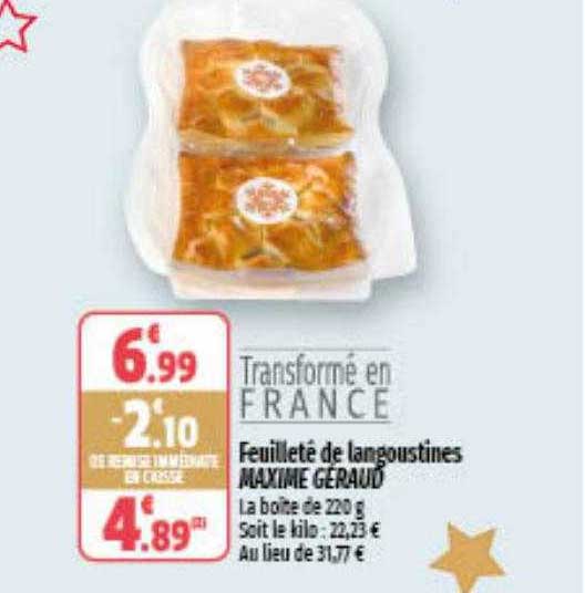 feuilleté de langoustines maxime géraud