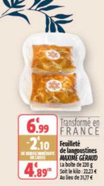 feuilleté de langoustines maxime géraud