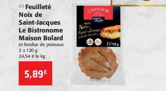 feuilleté noix de saint-jacques le bistronome maison bolard