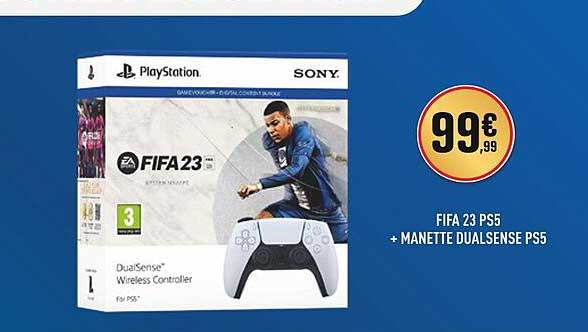 fifa 23 ps5 + manette dualsense ps5