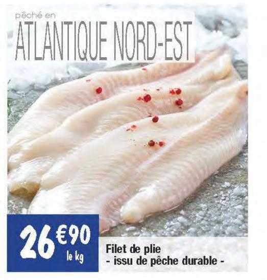 filet de plie - issu de pêche durable