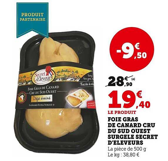 foie gras de canard cru du sud ouest surgelé secret d'éleveurs