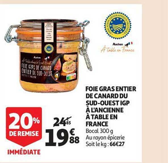 Foie Gras De Canard Du Sud-ouest à L'ancienne à Table En France