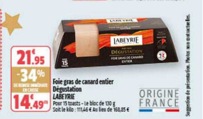 Foie Gras De Canard Entier Dégustation Labeyrie