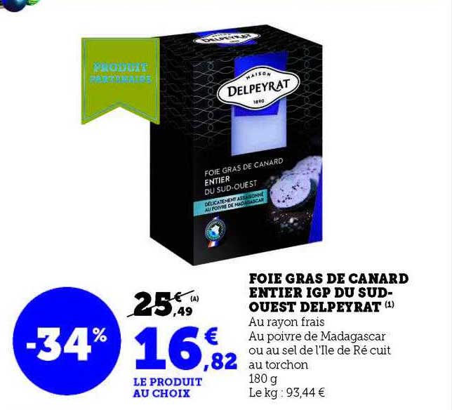 foie gras de canard entier igp du sud-ouest delpeyrat