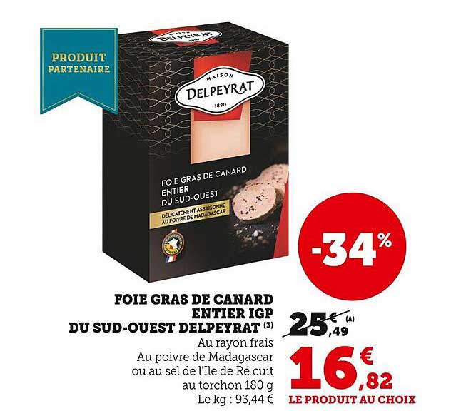 foie gras de canard entier igp du sud-ouest delpeyrat