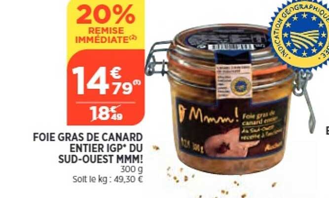 foie gras de canard entier igp du sud-ouest mmm!
