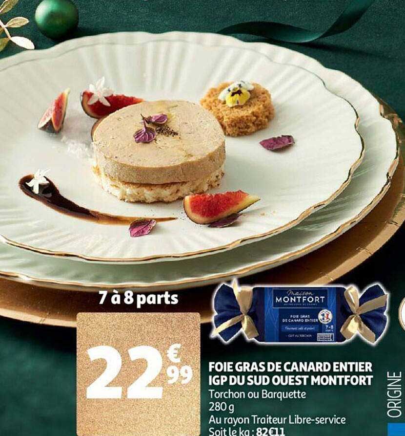 foie gras de canard entier igp du sud ouest montfort