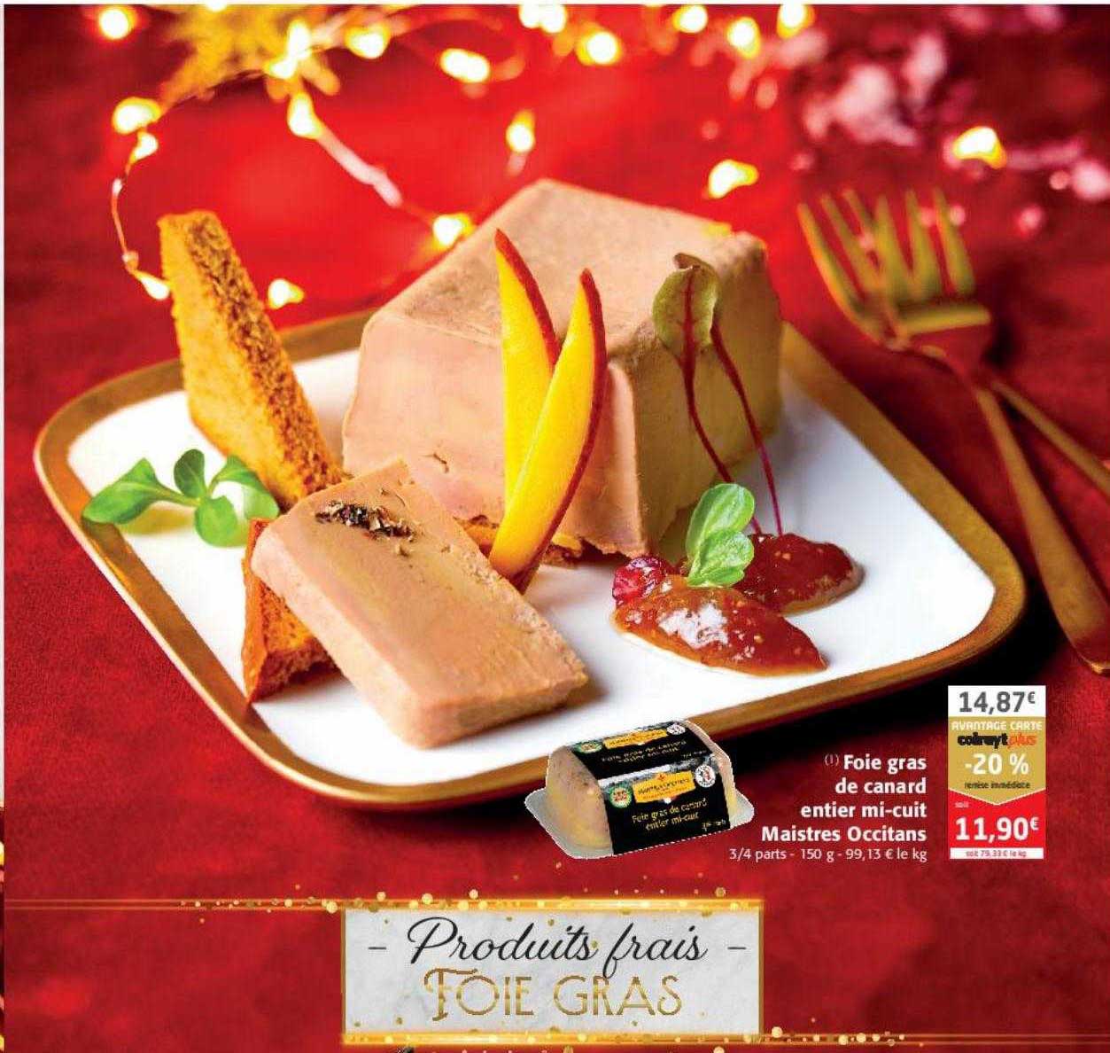 foie gras de canard entier mi-cuit maistres occitans