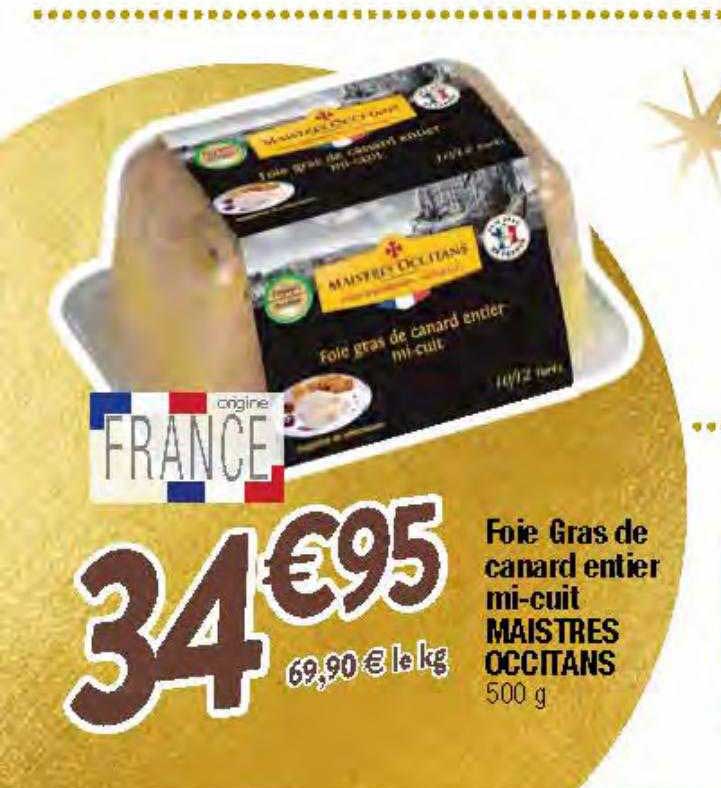 foie gras de canard entier mi-cuit maistres occitans