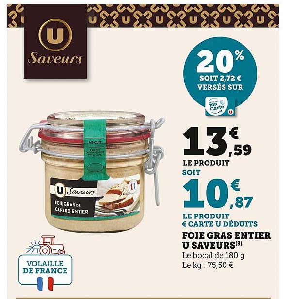 Foie Gras Entier U Saveurs