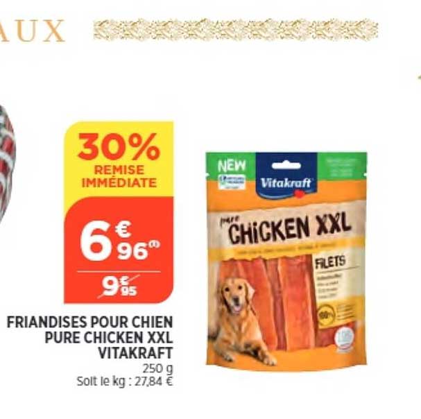 friandises pour chien pur chicken xxl vitakraft