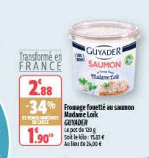 fromage fouetté au saumon madame loïk guyader