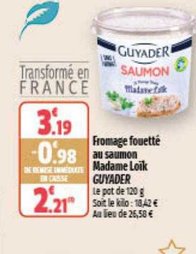 fromage fouetté au saumon madame loïk guyader