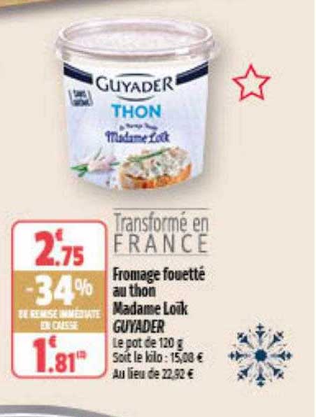 fromage fouetté au thon  madame loïk guyader