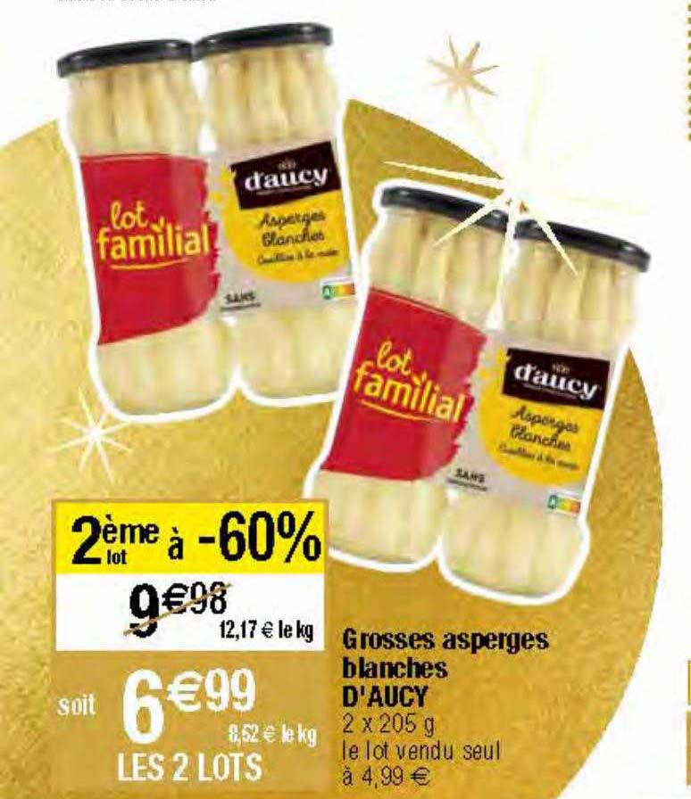 grosses asperges blanches d'aucy