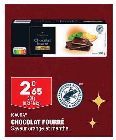 isaura chocolat fourré
