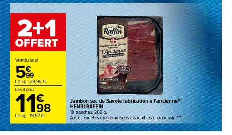 jambon sec de savoie fabrication à l'ancienne henri raffin