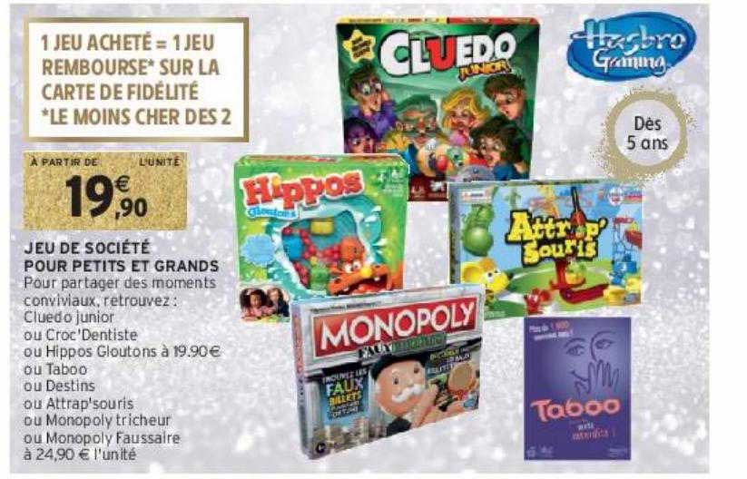 jeu de société pour petits et grands hasbro gaming
