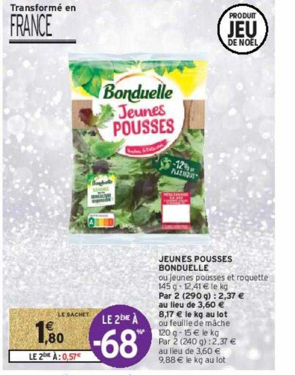 jeunes pousses bonduelle