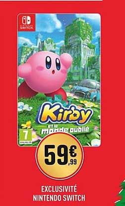 kirby et let monde oublié nintendo switch