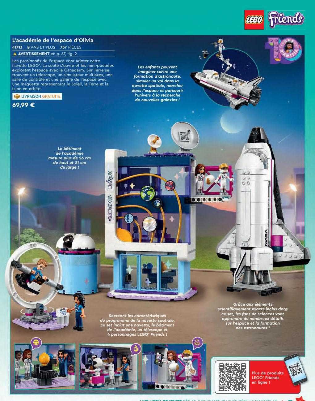 l'académie de l'espace d'olivia lego friends