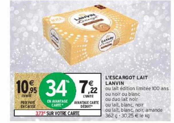 l'escargot lait lanvin
