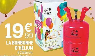 la bonbonne d'hélium
