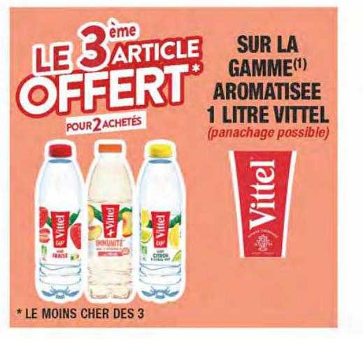la gamme aromatisée 1 litre vittel