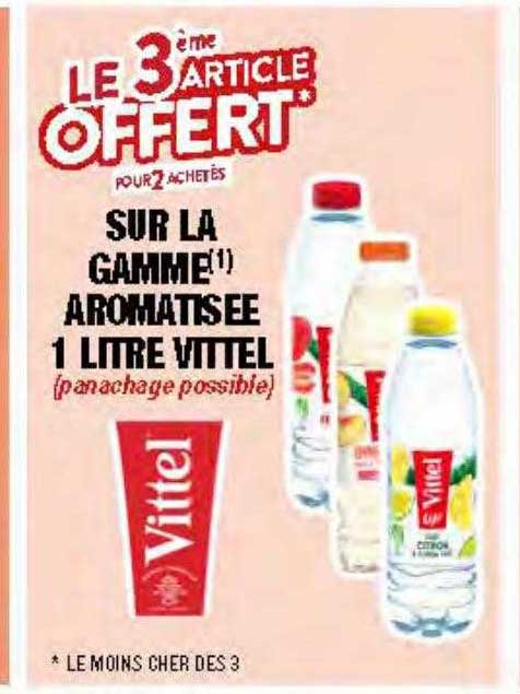 la gamme aromatisée 1 litre vittel
