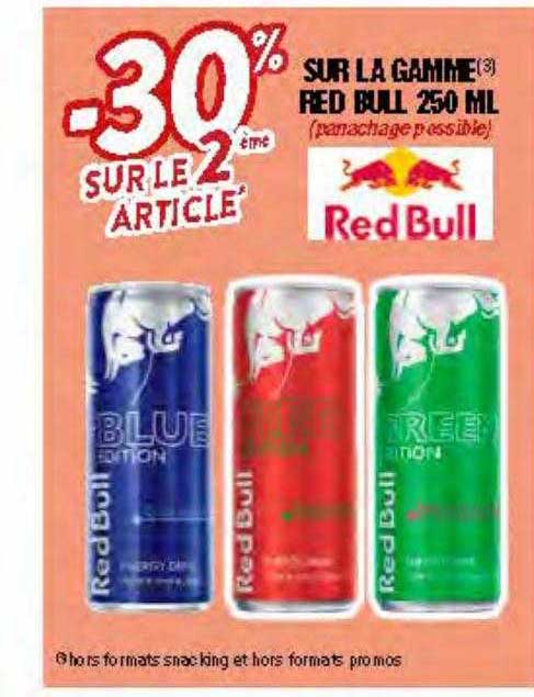 la gamme red bull 250ml
