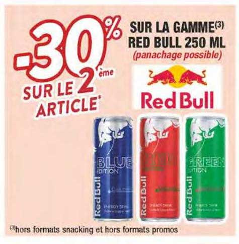 la gamme red bull 250ml
