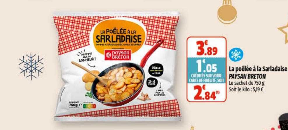 la poêlée à la sarladaise paysan breton