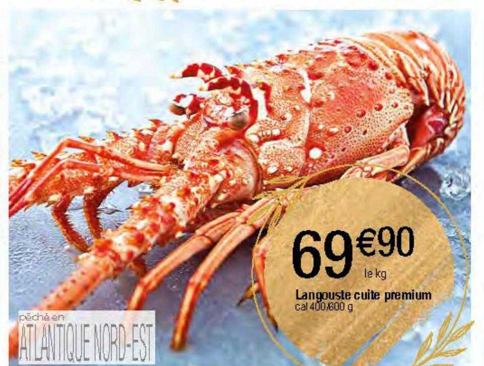 langouste cuite premium