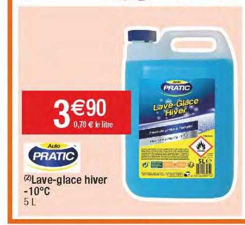lave-glace hiver -10°C