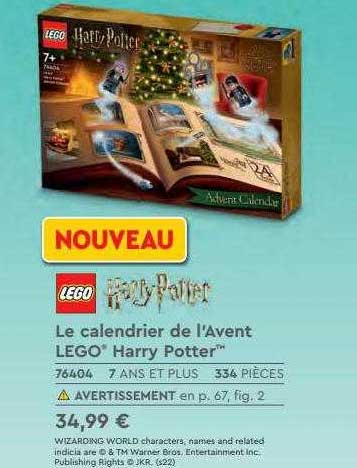 le calendrier de l'avent lego harry potter