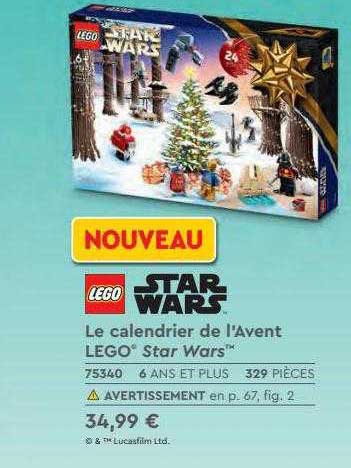 le calendrier de l'avent lego star wars