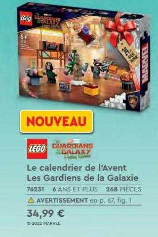 le calendrier de l'avent les gardiens de la galaxie