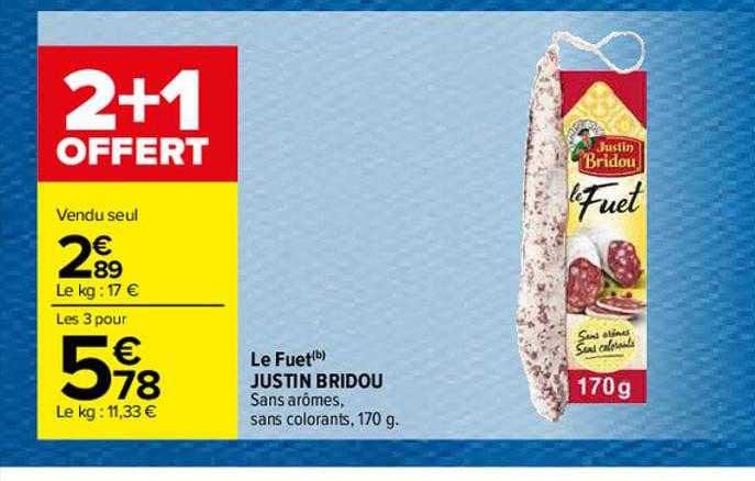 le fuet justin bridou