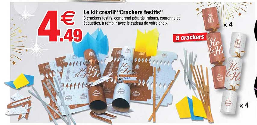 le kit créatif "crackers festifs"