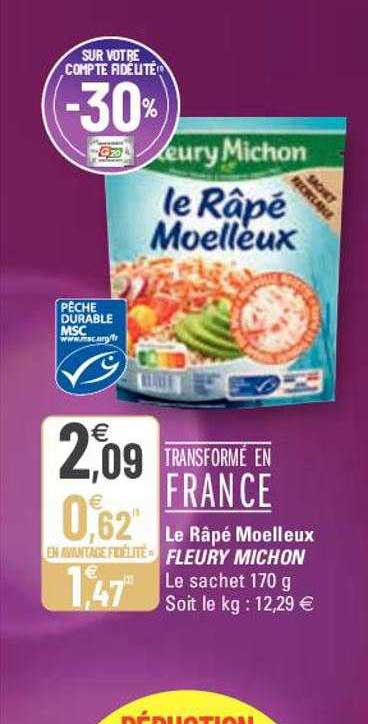 le râpé moelleux fleury michon