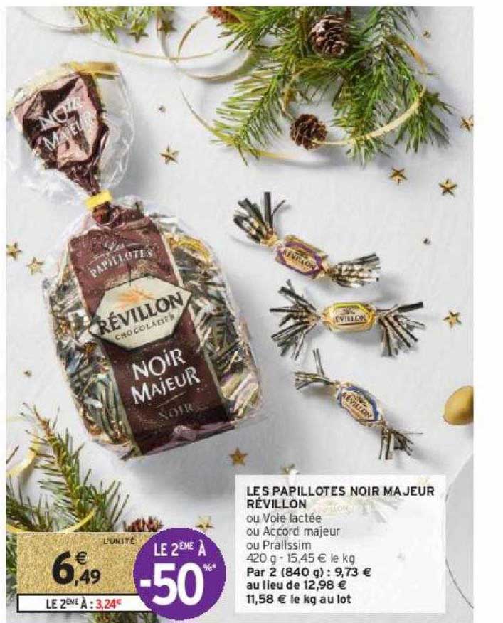 les papillotes noir majeur révillon