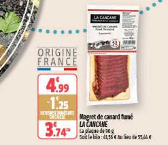 Magret De Canard Fumé La Cancane