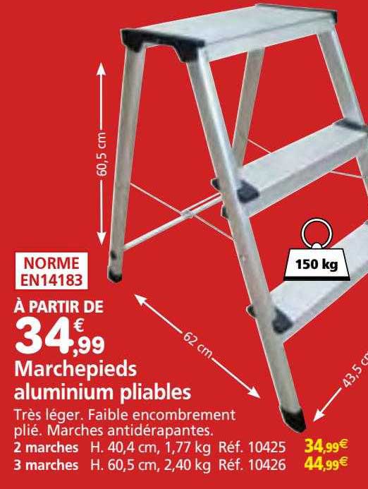 Marchepieds Aluminium Pliables