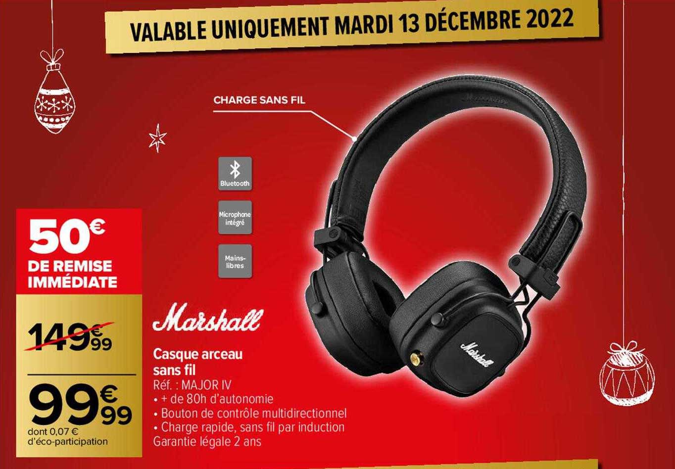Marshall Casque Arceau Sans Fil