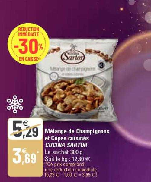 mélange de champignons et cèpes cuisinés cucina sartor