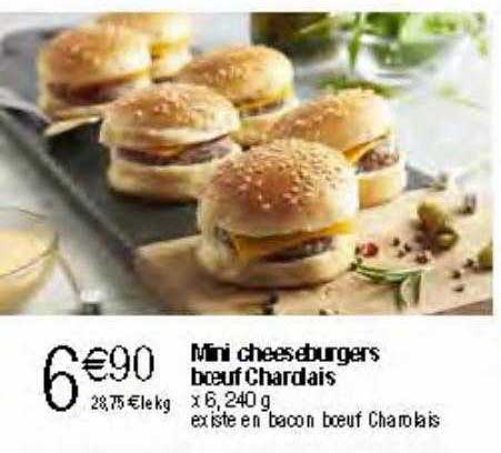 Mini Cheeseburger Bœufs Charolais