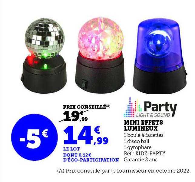 mini effets lumineux party light & sound