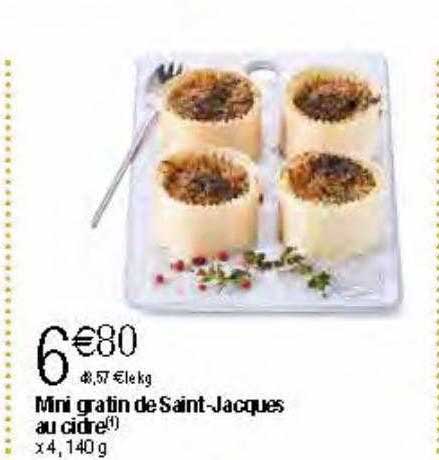 Mini Gratin De Saint-jacques Au Cidre